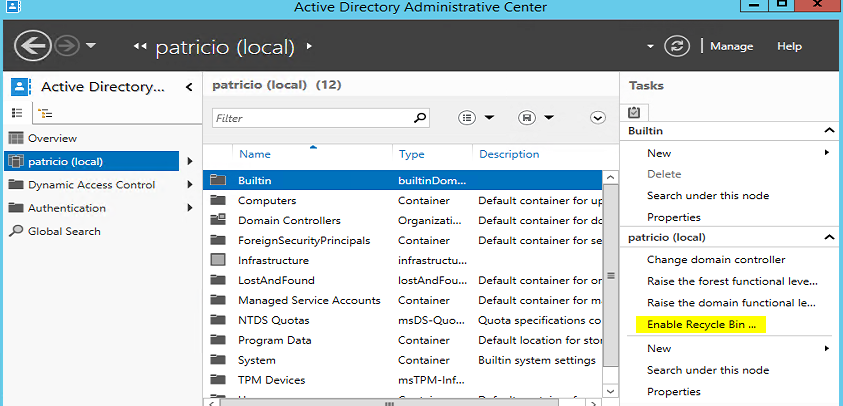 active-directory-admin-center