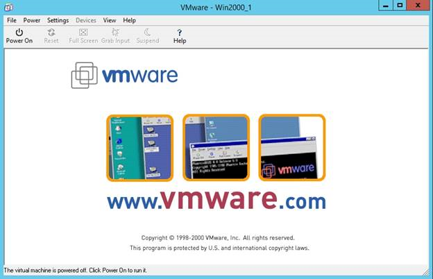 A VMware virtual machine