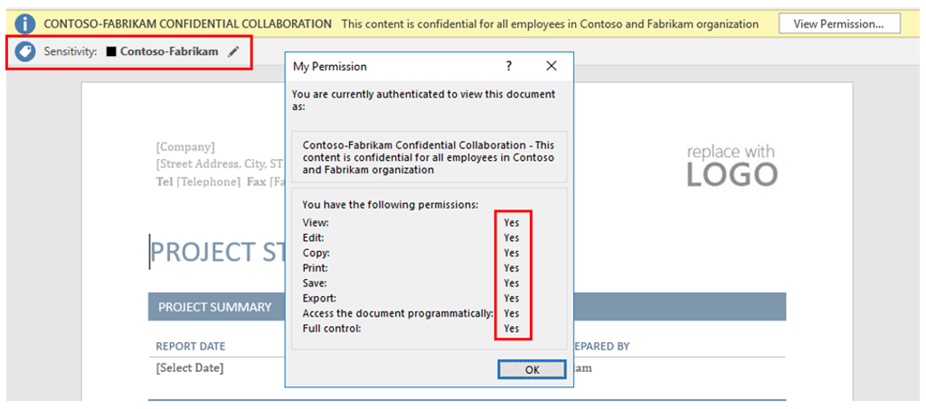 Company collaboration in Azure Information Protection