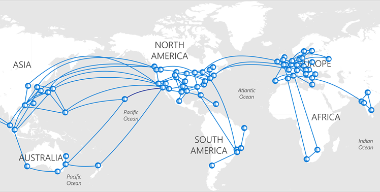 Microsoft's wide-area network