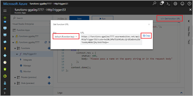 azure functions features