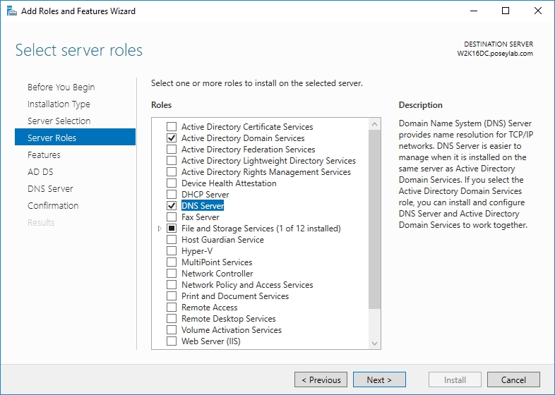 Add Windows Server 2016 domain controller to the domain