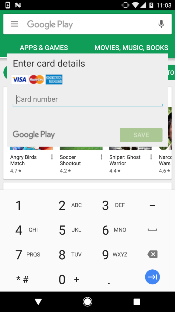 Bankbot steals your credit card info when trying to use the Google Play Store