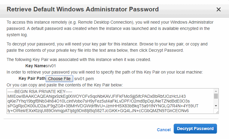 Retrieve default Windows administrator password