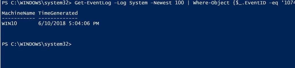 powershell one-liner