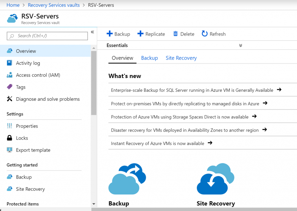 Azure Recovery Services