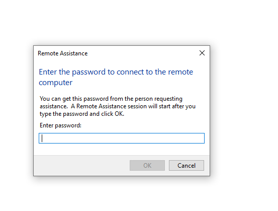 Windows remote assistance