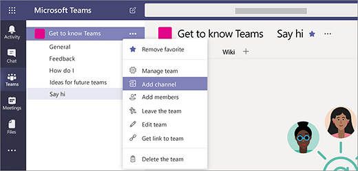 Microsoft teams and channels