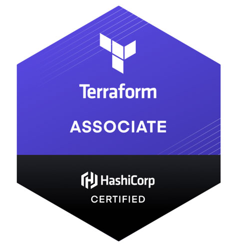 Image of a Terraform Associate badge