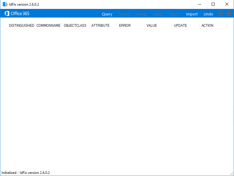 A screenshot of the IDFix version 2.6.0.2