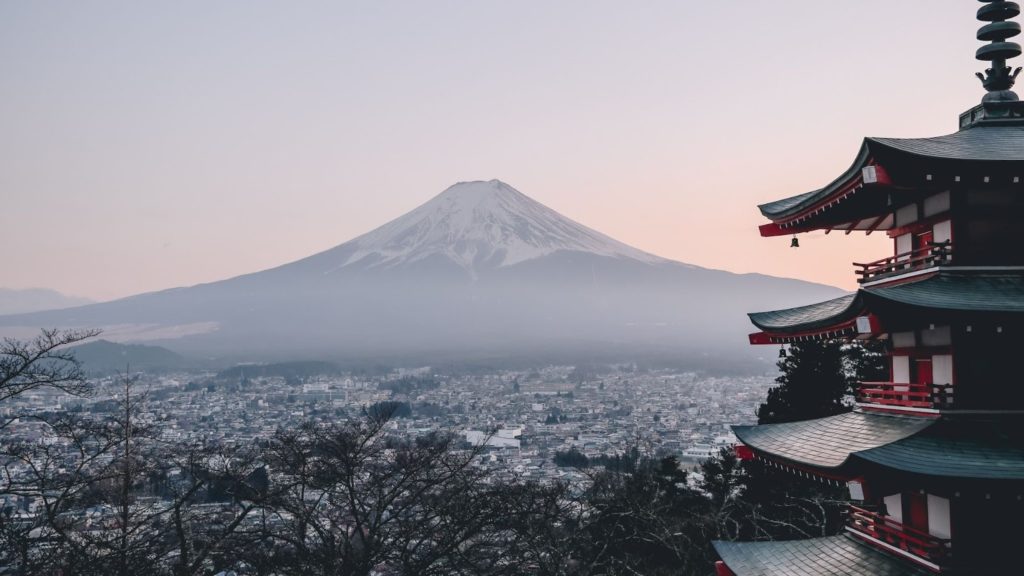 Image of Mount Fuji in Japan.