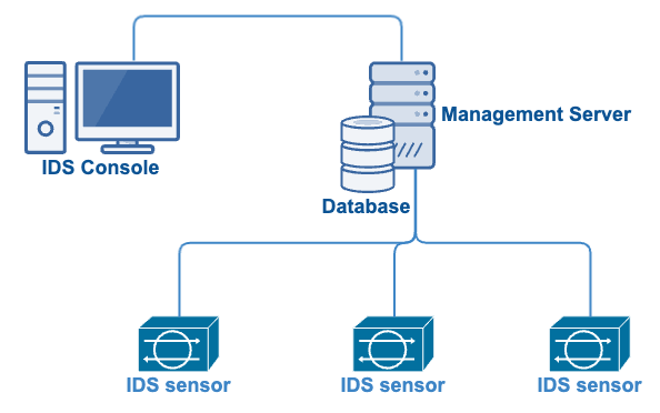 An illustration of the components of an IDS.