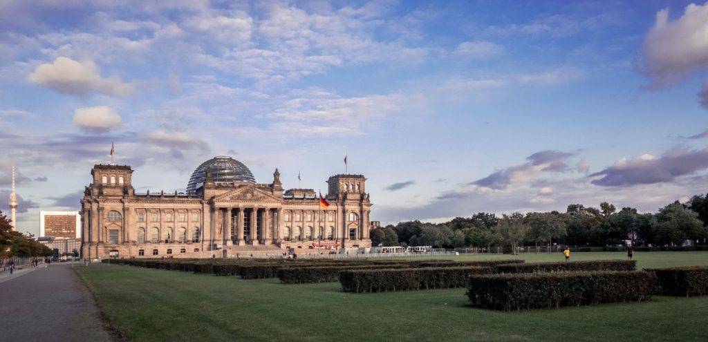 An image of the Reichstag in Berlin, Germany.