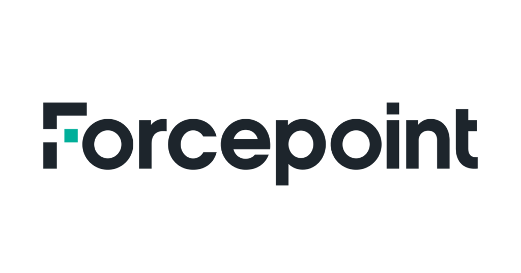 Image of the Forcepoint logo.